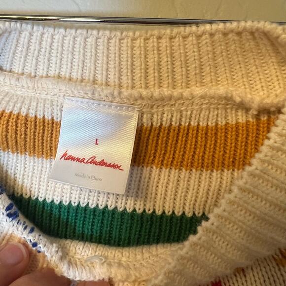 Hanna Andersson Dog Sweater Gnome Fair Isle Size Large - Picture 5 of 5